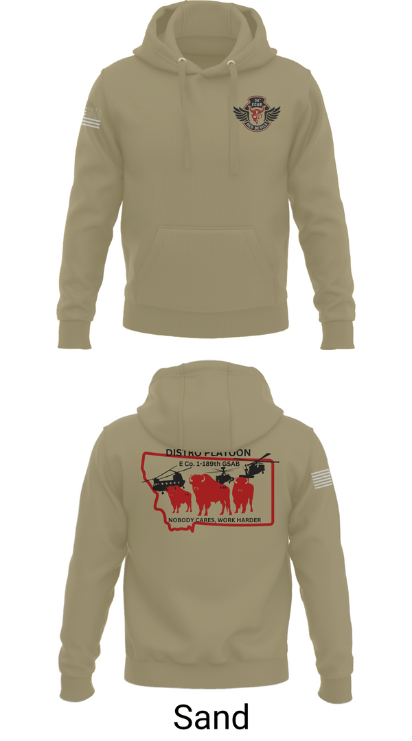 Hoodie, E co. 1-189th, , Teamtime, Team time, sublimation, custom sports apparel, team uniforms, spirit wear, spiritwear, sports uniforms, custom shirts, team store, custom team store, fundraiser sports, apparel fundraiser