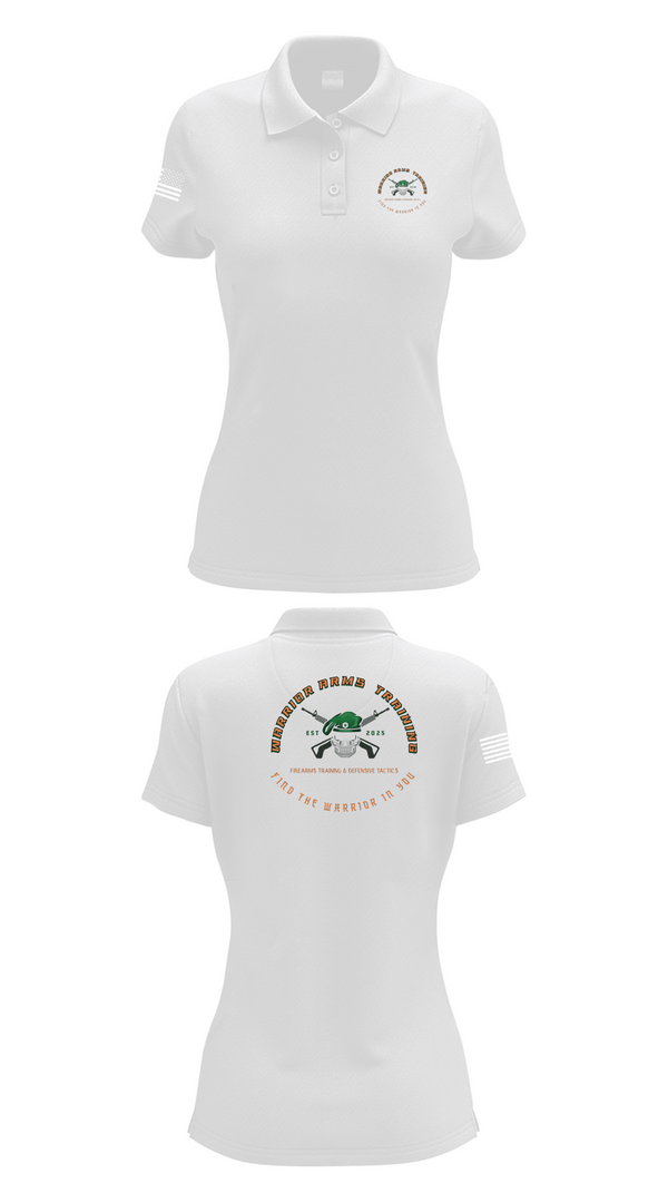 Womens Short Sleeve Performance Polo, Warrior Arms Training, , Teamtime, Team time, sublimation, custom sports apparel, team uniforms, spirit wear, spiritwear, sports uniforms, custom shirts, team store, custom team store, fundraiser sports, apparel fundraiser