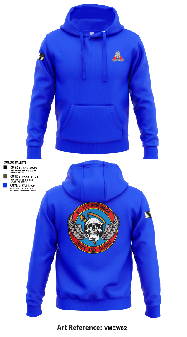 Hoodie, A Co, 2-13th Aviation Regiment, , Teamtime, Team time, sublimation, custom sports apparel, team uniforms, spirit wear, spiritwear, sports uniforms, custom shirts, team store, custom team store, fundraiser sports, apparel fundraiser