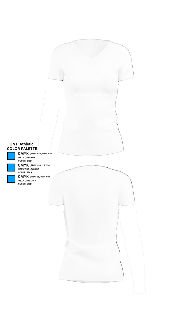 Womens Short Sleeve Vneck Shirt, Coastal Bend Piling Setters, , Teamtime, Team time, sublimation, custom sports apparel, team uniforms, spirit wear, spiritwear, sports uniforms, custom shirts, team store, custom team store, fundraiser sports, apparel fundraiser