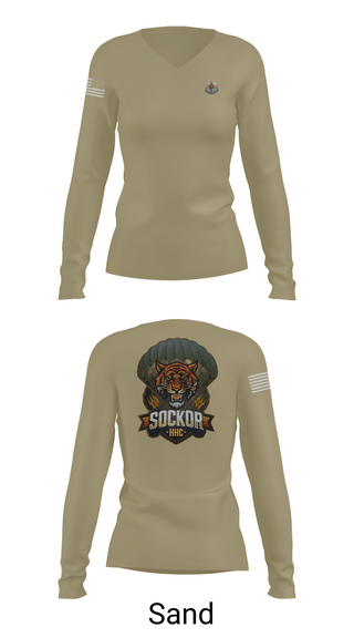 Womens Long Sleeve Vneck Shirt, SOCKOR, , Teamtime, Team time, sublimation, custom sports apparel, team uniforms, spirit wear, spiritwear, sports uniforms, custom shirts, team store, custom team store, fundraiser sports, apparel fundraiser