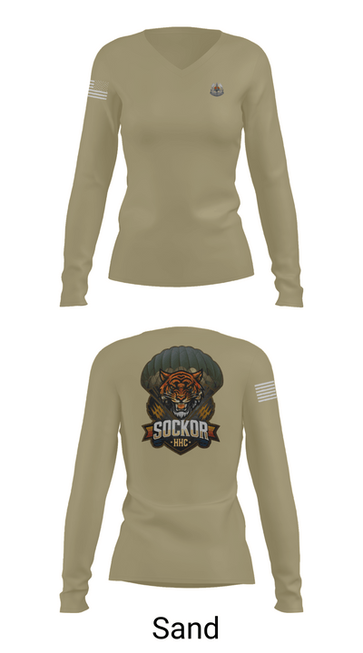 SOCKOR 29135503 Women's Long Sleeve V-neck Shirt - 97