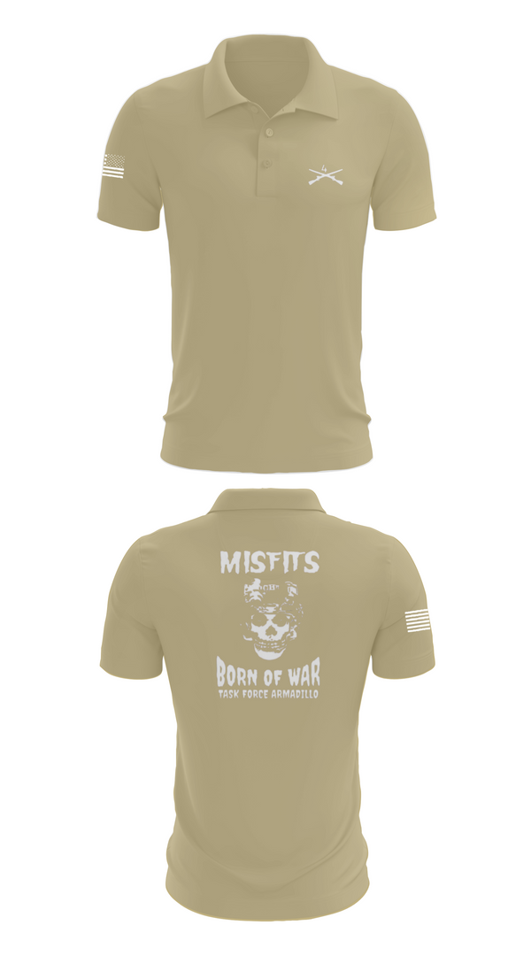Short Sleeve Performance Polo, 4th platoon misfits, Army, Teamtime, Team time, sublimation, custom sports apparel, team uniforms, spirit wear, spiritwear, sports uniforms, custom shirts, team store, custom team store, fundraiser sports, apparel fundraiser