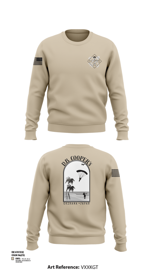 Crew Neck Sweatshirt, D.B. Coopers, , Teamtime, Team time, sublimation, custom sports apparel, team uniforms, spirit wear, spiritwear, sports uniforms, custom shirts, team store, custom team store, fundraiser sports, apparel fundraiser