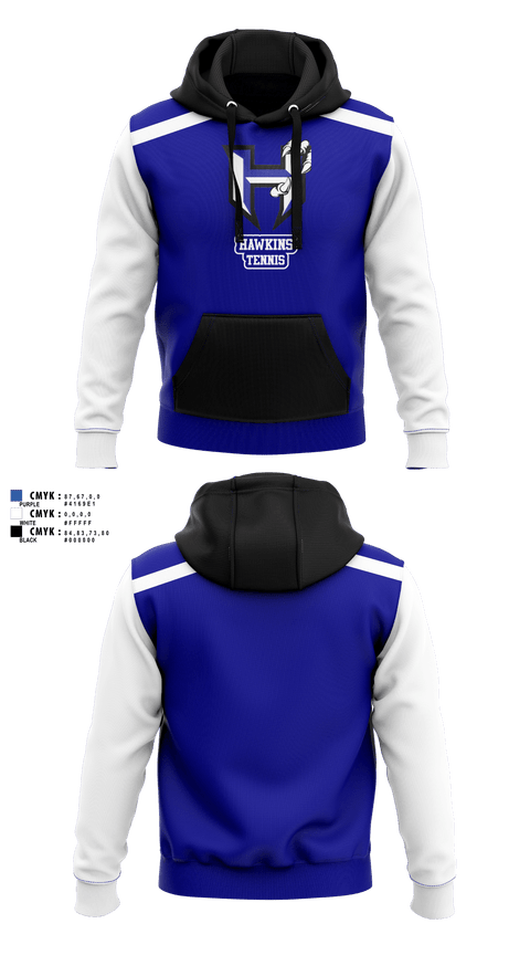 Hoodie, Hawkins Tennis, Tennis, Teamtime, Team time, sublimation, custom sports apparel, team uniforms, spirit wear, spiritwear, sports uniforms, custom shirts, team store, custom team store, fundraiser sports, apparel fundraiser