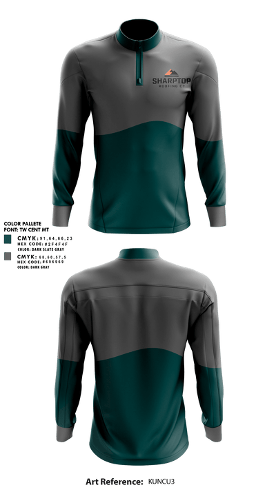 SharpTop Roofs 67953289 Quarter Zip Jacket - 2