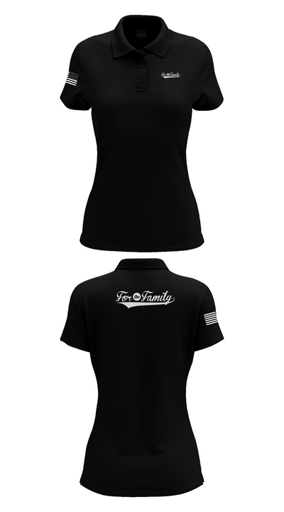 For The Family 85237509 Women's Short Sleeve Performance Polo  - 33