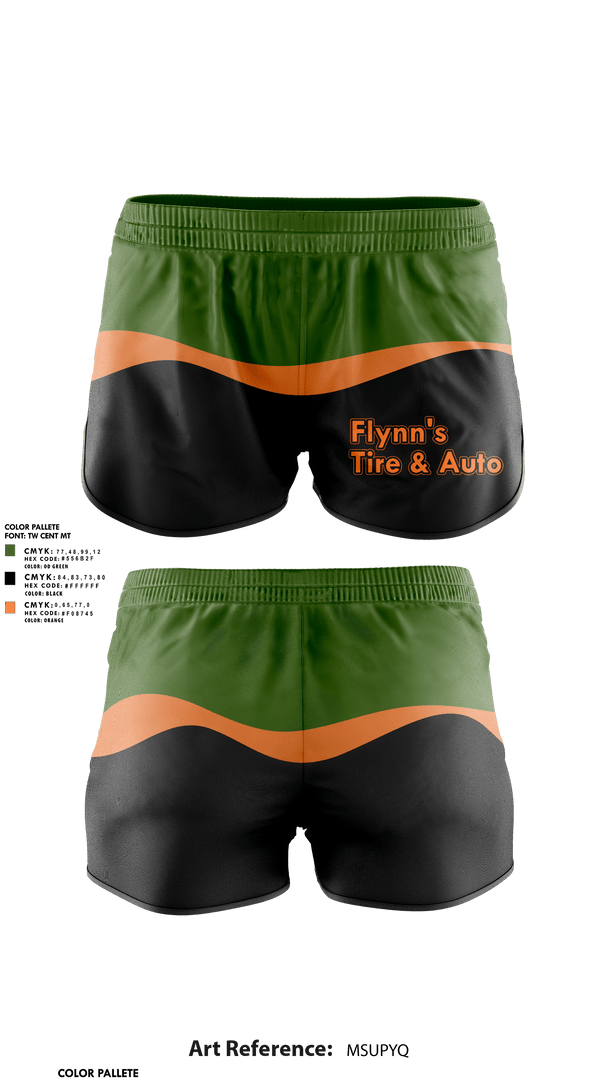 Womens Shorts, Flynn's Tire & Auto, , Teamtime, Team time, sublimation, custom sports apparel, team uniforms, spirit wear, spiritwear, sports uniforms, custom shirts, team store, custom team store, fundraiser sports, apparel fundraiser