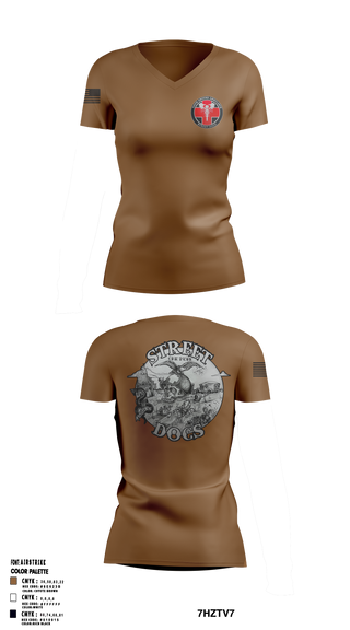 Womens Short Sleeve Vneck Shirt, 345th Medical Company Ground Ambulance, , Teamtime, Team time, sublimation, custom sports apparel, team uniforms, spirit wear, spiritwear, sports uniforms, custom shirts, team store, custom team store, fundraiser sports, apparel fundraiser