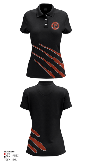Womens Short Sleeve Performance Polo, Proctor Raiders, Bowling, Teamtime, Team time, sublimation, custom sports apparel, team uniforms, spirit wear, spiritwear, sports uniforms, custom shirts, team store, custom team store, fundraiser sports, apparel fundraiser