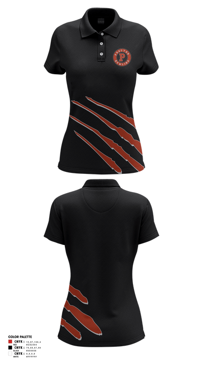 Proctor Raiders 743138 Women's Short Sleeve Performance Polo  - 1