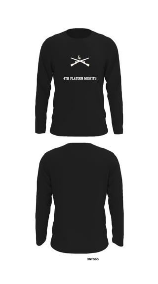 Long Sleeve Performance Shirt, 4th platoon misfits, Army, Teamtime, Team time, sublimation, custom sports apparel, team uniforms, spirit wear, spiritwear, sports uniforms, custom shirts, team store, custom team store, fundraiser sports, apparel fundraiser