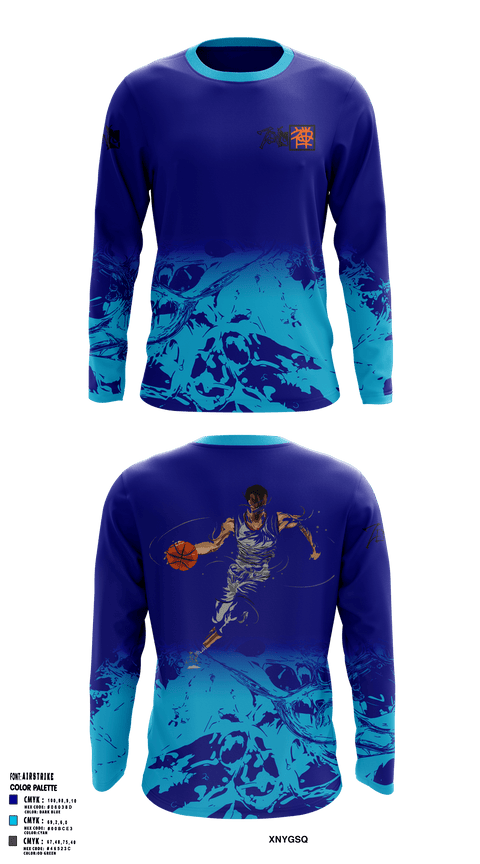 Long Sleeve Performance Shirt, ZeN, Men's Basketball, Teamtime, Team time, sublimation, custom sports apparel, team uniforms, spirit wear, spiritwear, sports uniforms, custom shirts, team store, custom team store, fundraiser sports, apparel fundraiser