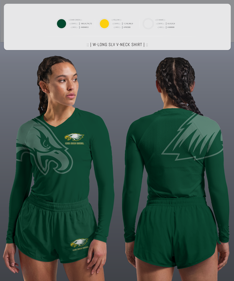 Womens Long Sleeve Vneck Shirt, Omaha Eagles Baseball, Baseball, Teamtime, Team time, sublimation, custom sports apparel, team uniforms, spirit wear, spiritwear, sports uniforms, custom shirts, team store, custom team store, fundraiser sports, apparel fundraiser