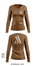 A&J 36526163 Women's Long Sleeve V-neck Shirt - 51
