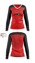 Forreston High School Track and Field 13556673 Women's Long Sleeve V-neck Shirt - 1