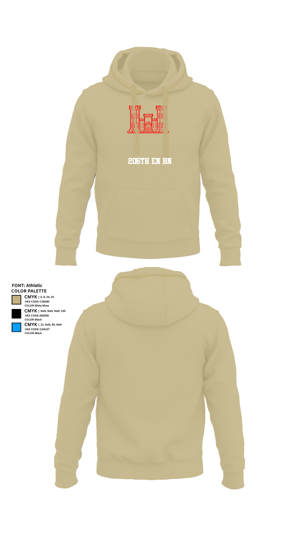 Hoodie, 206th EN BN, , Teamtime, Team time, sublimation, custom sports apparel, team uniforms, spirit wear, spiritwear, sports uniforms, custom shirts, team store, custom team store, fundraiser sports, apparel fundraiser