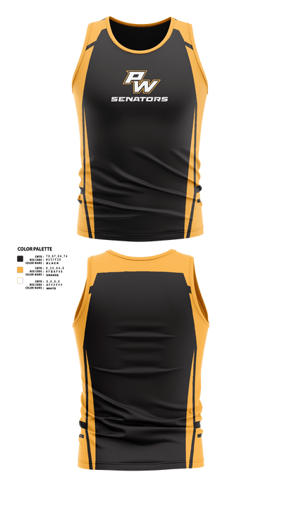 Portsmouth West Middle School Track and Field 57073821 Men's Track Singlet - 1