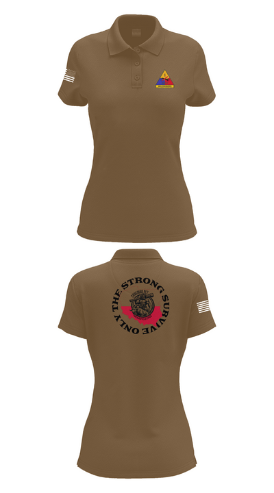 261st BSC CAVEMAN PLT 28746409 Women's Short Sleeve Performance Polo  - 15