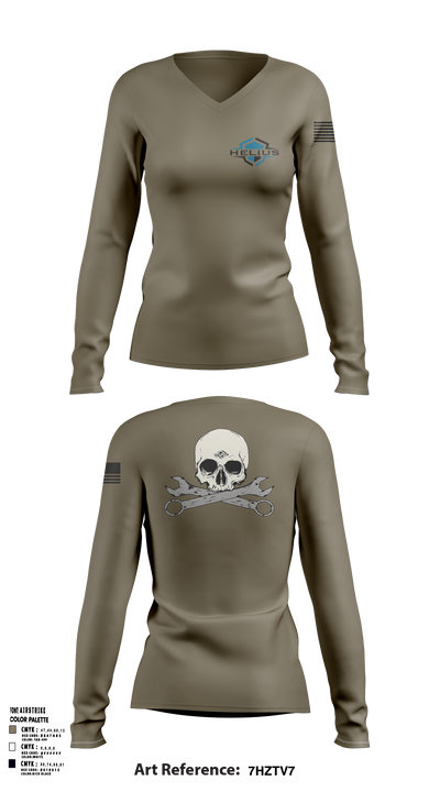 Helius Women's Long Sleeve V-neck Shirt - 11
