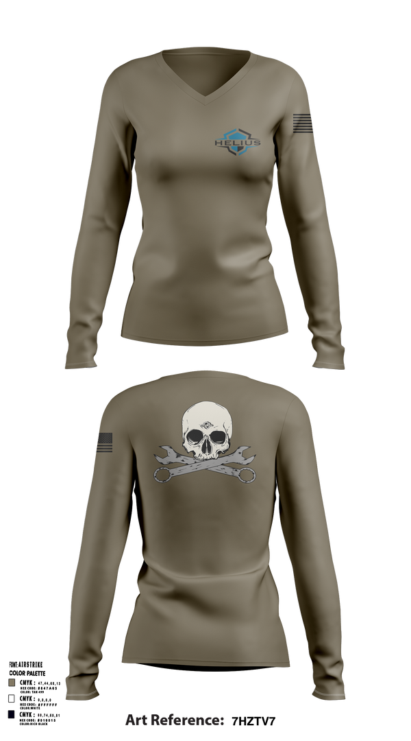 Womens Long Sleeve Vneck Shirt, Helius, , Teamtime, Team time, sublimation, custom sports apparel, team uniforms, spirit wear, spiritwear, sports uniforms, custom shirts, team store, custom team store, fundraiser sports, apparel fundraiser
