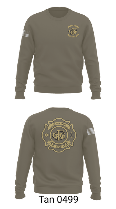 Casa Grande Fire Department 38585599 Crew Neck Sweatshirt - 65