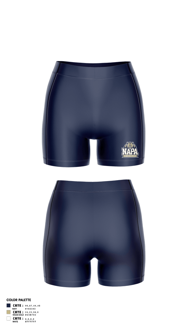 Womens Compression Shorts, Napa Grizzlies, Women's Lacrosse, Teamtime, Team time, sublimation, custom sports apparel, team uniforms, spirit wear, spiritwear, sports uniforms, custom shirts, team store, custom team store, fundraiser sports, apparel fundraiser