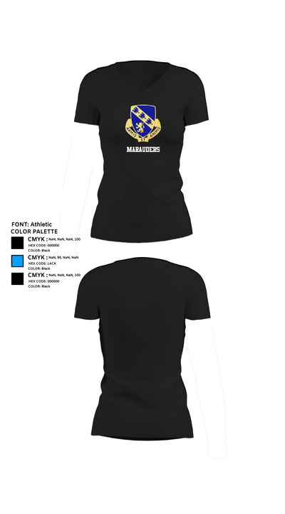 Marauders 16846071 Women's Short Sleeve V-neck Shirt - 24
