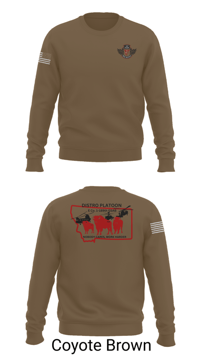 E co. 1-189th 4920111 Crew Neck Sweatshirt - 5
