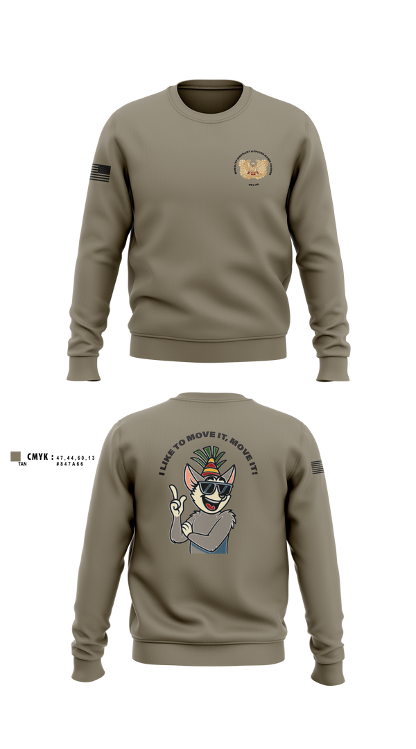 Crew Neck Sweatshirt, MWOBC 001-25, Army, Teamtime, Team time, sublimation, custom sports apparel, team uniforms, spirit wear, spiritwear, sports uniforms, custom shirts, team store, custom team store, fundraiser sports, apparel fundraiser