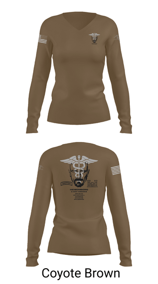 Womens Long Sleeve Vneck Shirt, Heisenberg’s, Army, Teamtime, Team time, sublimation, custom sports apparel, team uniforms, spirit wear, spiritwear, sports uniforms, custom shirts, team store, custom team store, fundraiser sports, apparel fundraiser