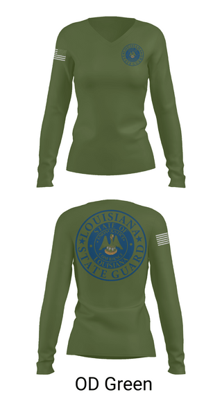 Womens Long Sleeve Vneck Shirt, 1st Area Command, , Teamtime, Team time, sublimation, custom sports apparel, team uniforms, spirit wear, spiritwear, sports uniforms, custom shirts, team store, custom team store, fundraiser sports, apparel fundraiser