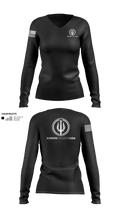 Junior Guards USA 66841563 Women's Long Sleeve V-neck Shirt - 601