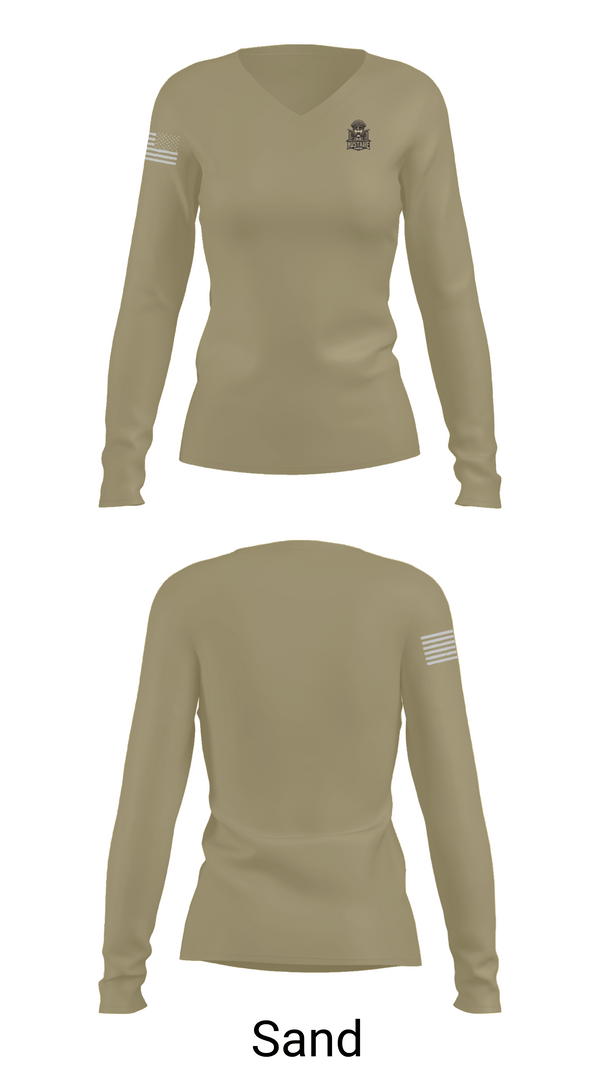 Womens Long Sleeve Vneck Shirt, MUSTACHE, , Teamtime, Team time, sublimation, custom sports apparel, team uniforms, spirit wear, spiritwear, sports uniforms, custom shirts, team store, custom team store, fundraiser sports, apparel fundraiser