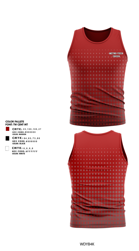 Tank Top, Metro Tech Cheer, Cheer, Teamtime, Team time, sublimation, custom sports apparel, team uniforms, spirit wear, spiritwear, sports uniforms, custom shirts, team store, custom team store, fundraiser sports, apparel fundraiser