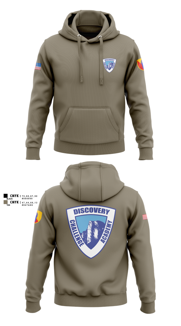 Hoodie, Discovery ChalleNGe Academy, , Teamtime, Team time, sublimation, custom sports apparel, team uniforms, spirit wear, spiritwear, sports uniforms, custom shirts, team store, custom team store, fundraiser sports, apparel fundraiser