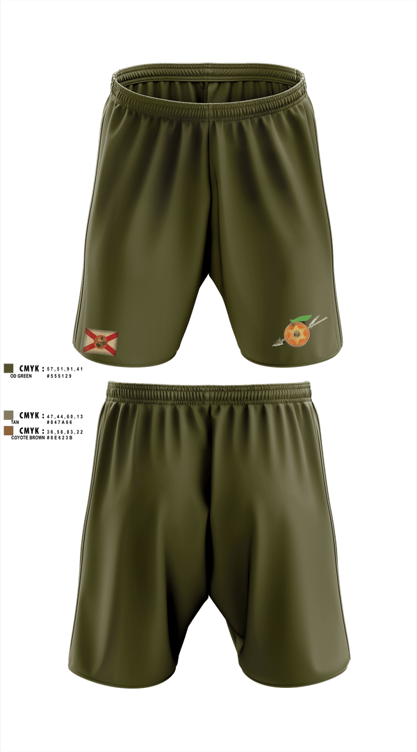 Athletic Shorts With Pockets, Seminole / Orange Crew, , Teamtime, Team time, sublimation, custom sports apparel, team uniforms, spirit wear, spiritwear, sports uniforms, custom shirts, team store, custom team store, fundraiser sports, apparel fundraiser