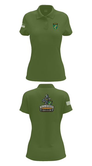Womens Short Sleeve Performance Polo, D Co 436th CA BN, , Teamtime, Team time, sublimation, custom sports apparel, team uniforms, spirit wear, spiritwear, sports uniforms, custom shirts, team store, custom team store, fundraiser sports, apparel fundraiser