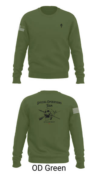 Crew Neck Sweatshirt, Special Operations Team, , Teamtime, Team time, sublimation, custom sports apparel, team uniforms, spirit wear, spiritwear, sports uniforms, custom shirts, team store, custom team store, fundraiser sports, apparel fundraiser
