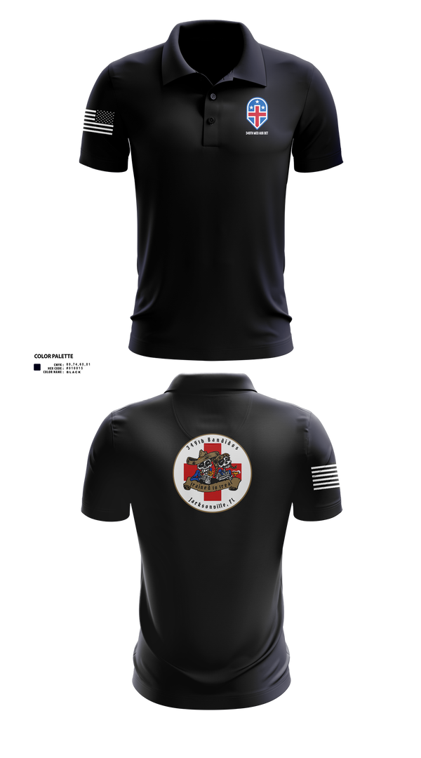 Short Sleeve Performance Polo, 349th Medical Augmentation Det., , Teamtime, Team time, sublimation, custom sports apparel, team uniforms, spirit wear, spiritwear, sports uniforms, custom shirts, team store, custom team store, fundraiser sports, apparel fundraiser