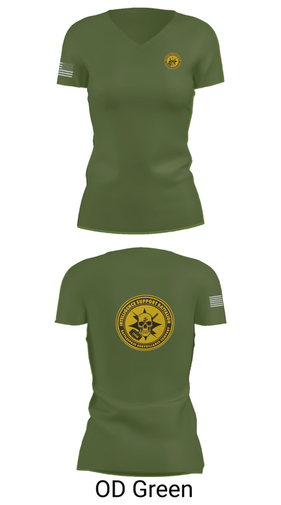 Battlespace Surveillance Company 38169754 Women's Short Sleeve V-neck Shirt - 48