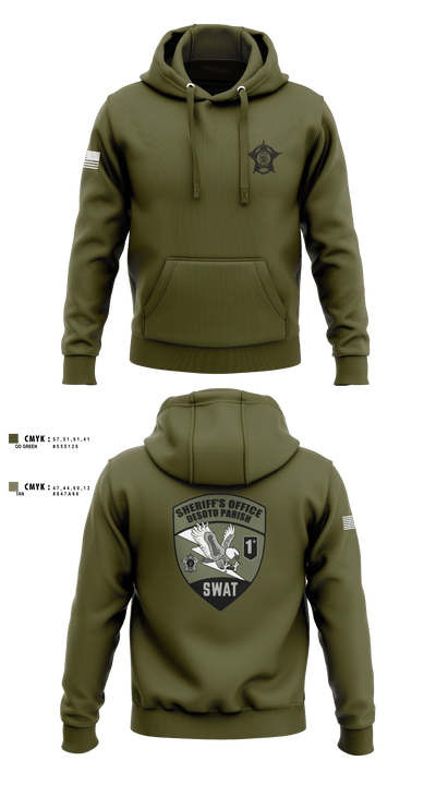 Desoto Parish Sheriff’s Office SWAT 96346958 Hoodie - 2