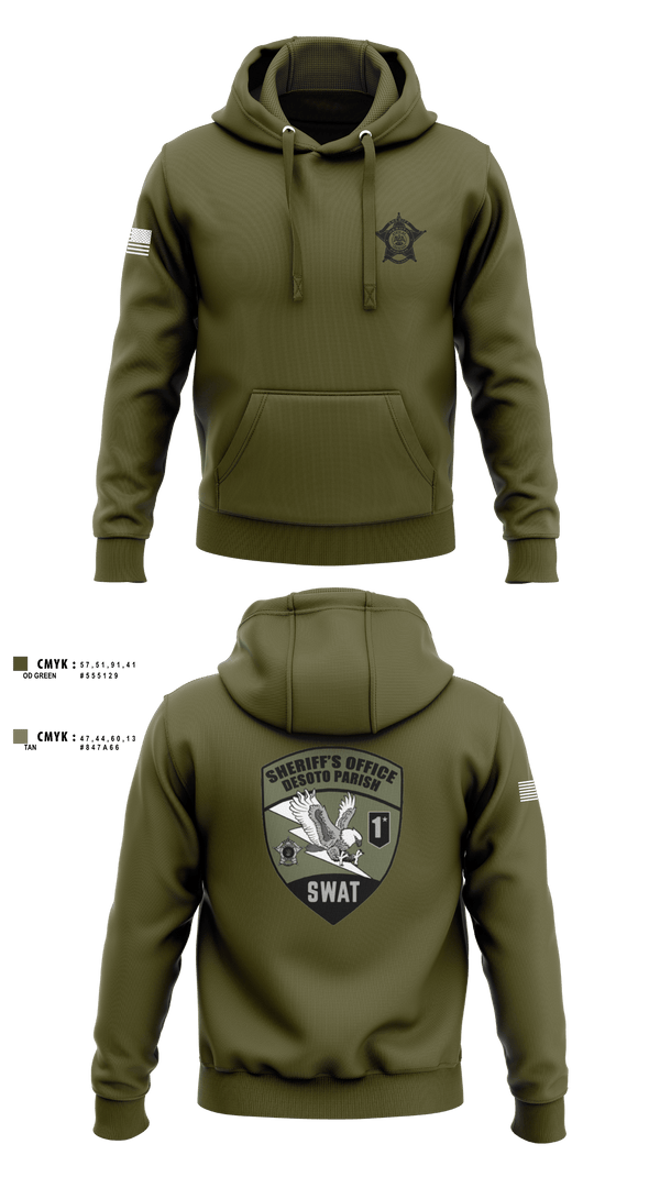 Hoodie, Desoto Parish Sheriff’s Office SWAT, , Teamtime, Team time, sublimation, custom sports apparel, team uniforms, spirit wear, spiritwear, sports uniforms, custom shirts, team store, custom team store, fundraiser sports, apparel fundraiser