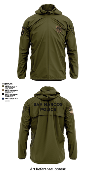 Windbreaker, San Marcos Police Drone Unit, Police, Teamtime, Team time, sublimation, custom sports apparel, team uniforms, spirit wear, spiritwear, sports uniforms, custom shirts, team store, custom team store, fundraiser sports, apparel fundraiser