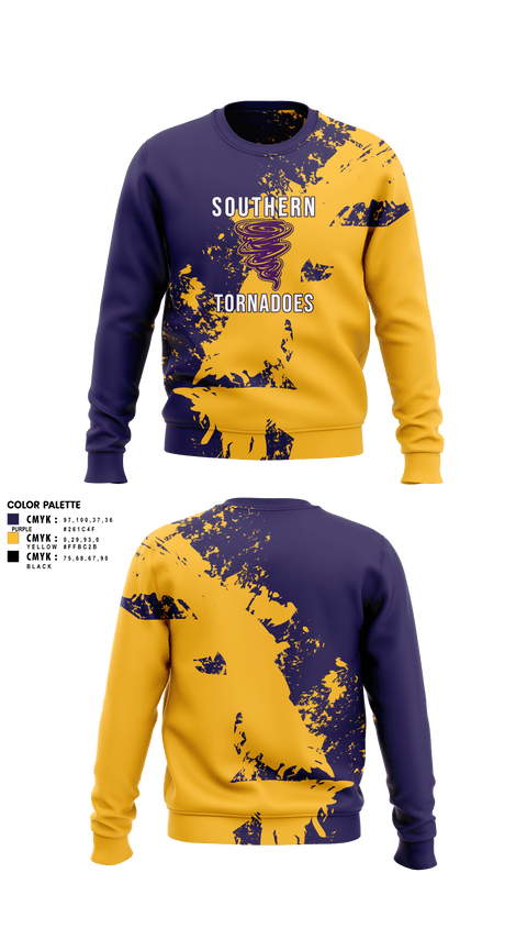 Crew Neck Sweatshirt, Southern Middle School Track and Field, Track & Field, Teamtime, Team time, sublimation, custom sports apparel, team uniforms, spirit wear, spiritwear, sports uniforms, custom shirts, team store, custom team store, fundraiser sports, apparel fundraiser
