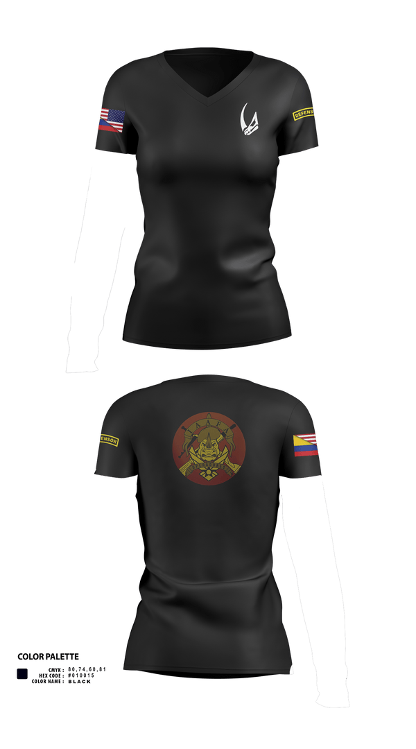 Womens Short Sleeve Vneck Shirt, 837 TRS Rhinos, Air Force, Teamtime, Team time, sublimation, custom sports apparel, team uniforms, spirit wear, spiritwear, sports uniforms, custom shirts, team store, custom team store, fundraiser sports, apparel fundraiser