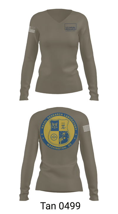 Naval Research Lab 68705363 Women's Long Sleeve V-neck Shirt - 73