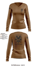 3666 Support Maintenance Company 81340233 Women's Long Sleeve V-neck Shirt - 4