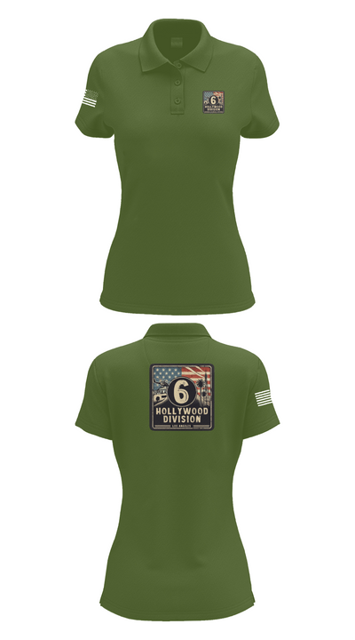 Hollywood Division 53010755 Women's Short Sleeve Performance Polo  - 52
