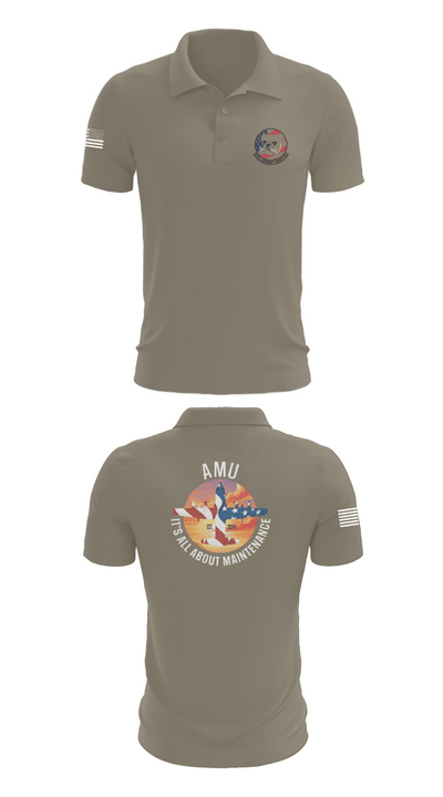 910th AMXS 63315708 Short Sleeve Performance Polo - 67